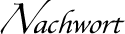 Nachwort